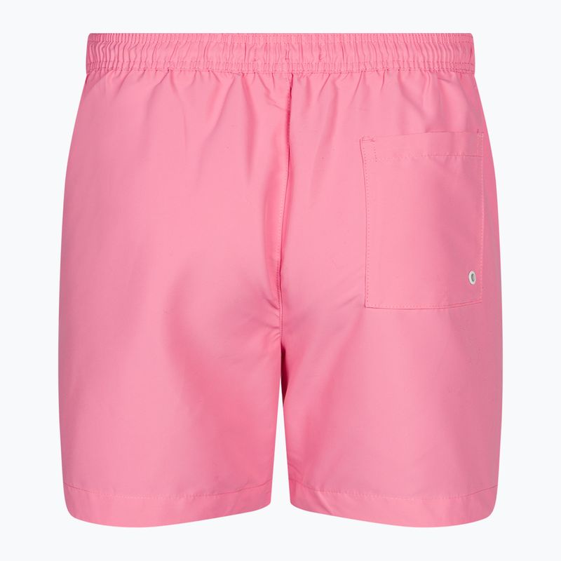 Pantaloncini da bagno Calvin Klein Medium con coulisse e grafica da uomo in rosa 2