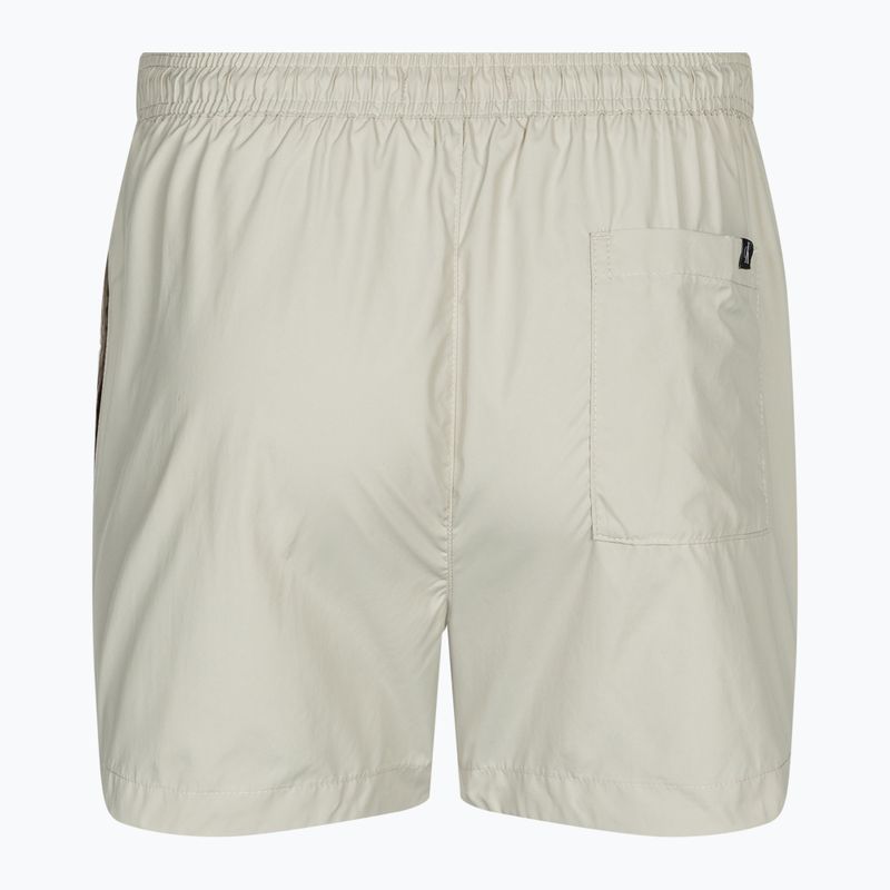Pantaloncini da bagno Calvin Klein da uomo con coulisse e fodera argentata 2