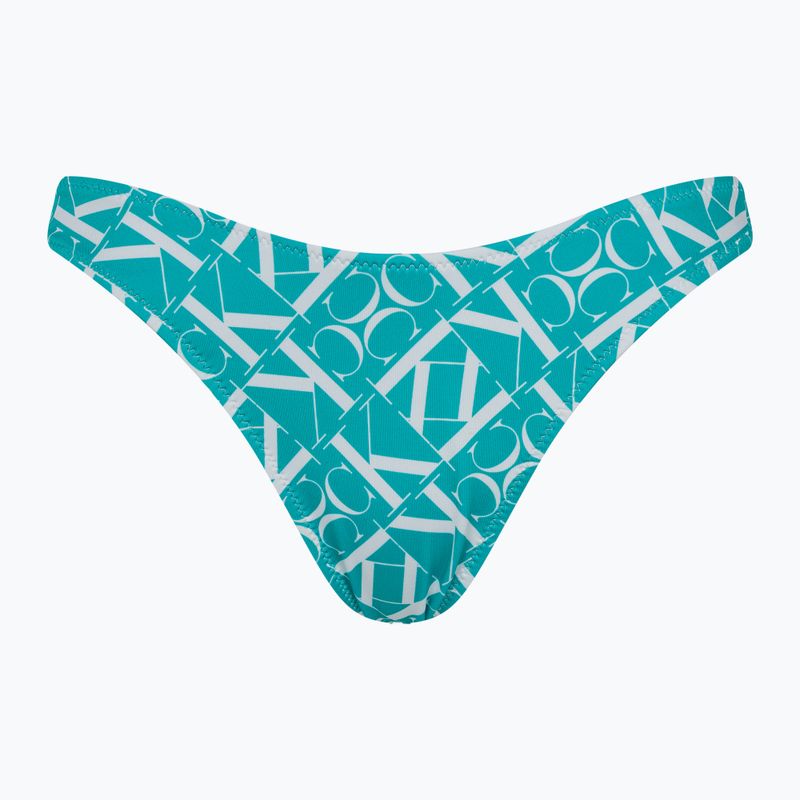 Calvin Klein Bikini Bottom sfacciato Stampa monogramma blu