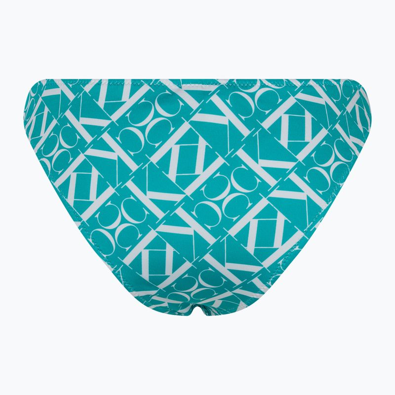 Calvin Klein Bikini Bottom sfacciato Stampa monogramma blu 2