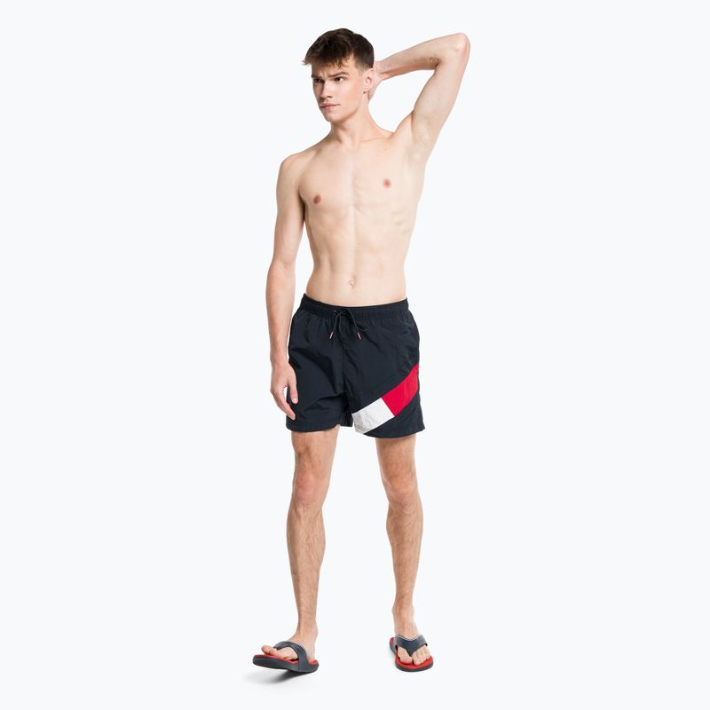 Tommy Hilfiger Uomo Sf Medium Pantaloncini da bagno con coulisse blu 5
