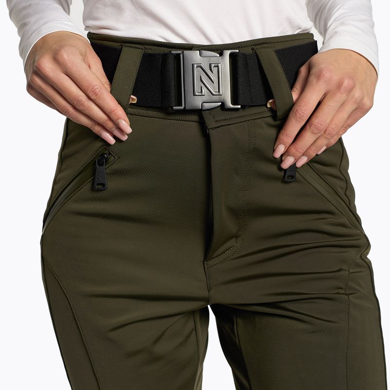 Pantaloni da sci donna Nikkie Uda Ski verde bosco 3