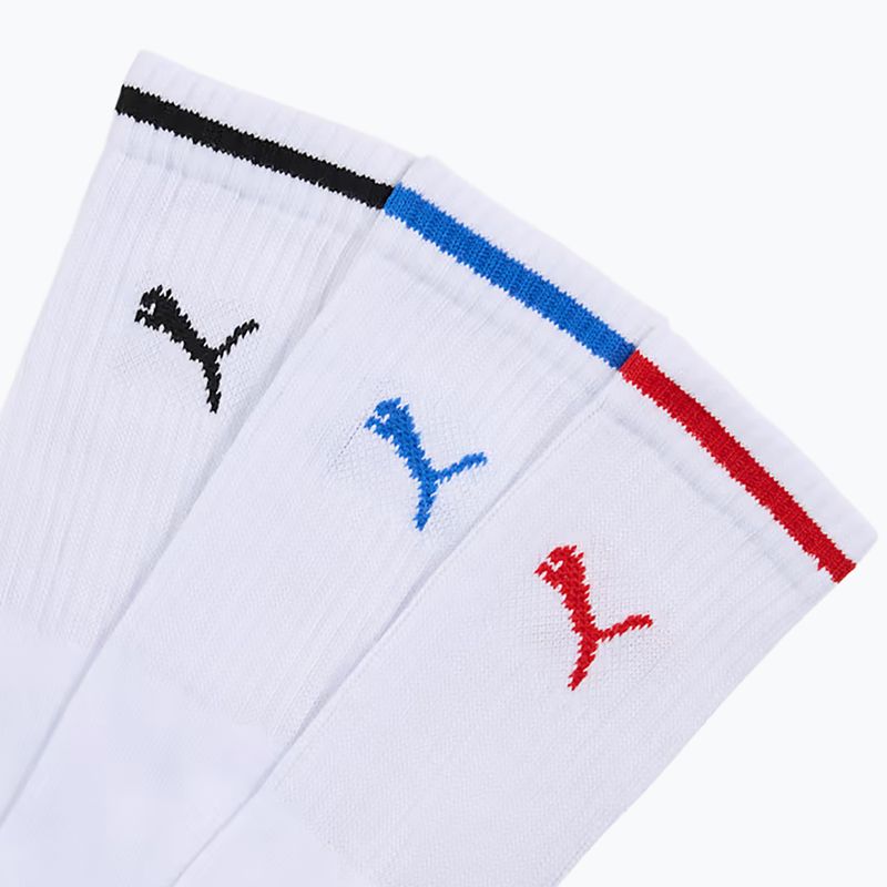 Calzini PUMA Sport Crew Stripe 3 pairs white 2
