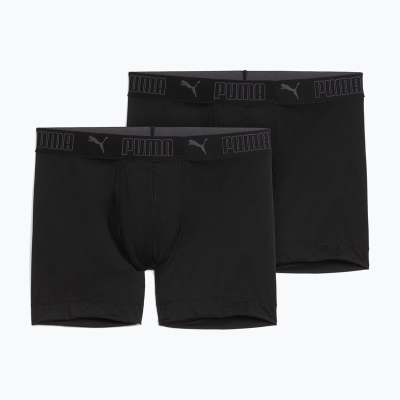 Boxer da uomo PUMA Sport Microfiber 2 pairs black