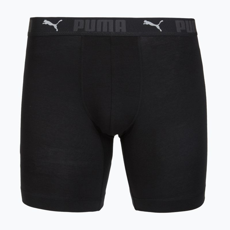 Boxer da uomo Cotton Long 2 pack black 2