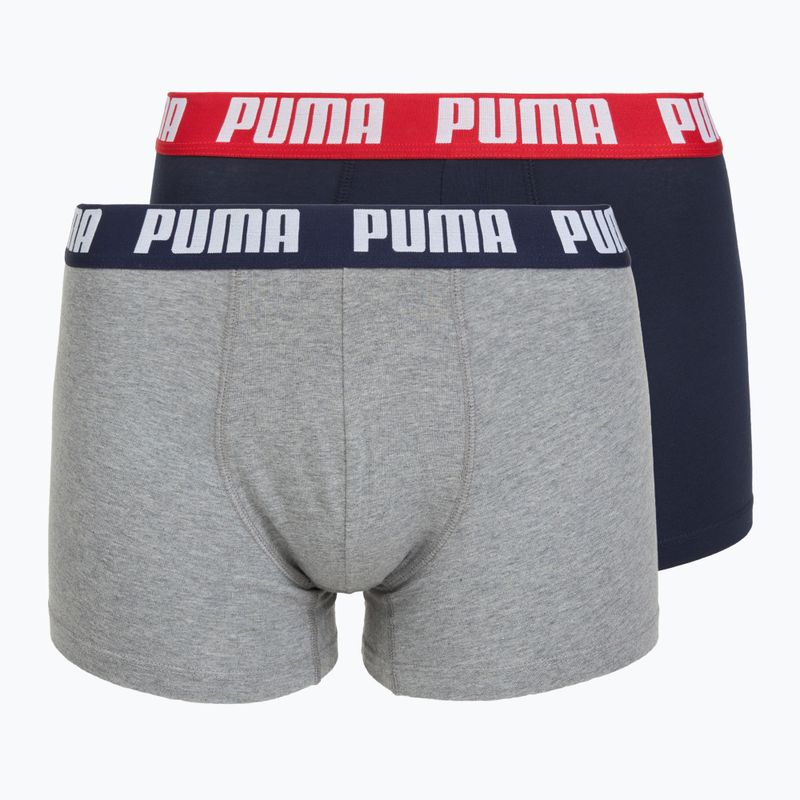 Boxer da uomo PUMA Everyday Basic 2 pairs navy/grey