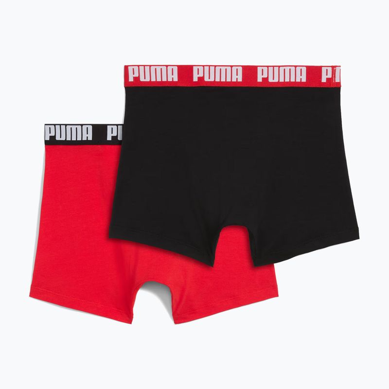 Boxer da uomo PUMA Everyday Basic 2 pairs red/black 2