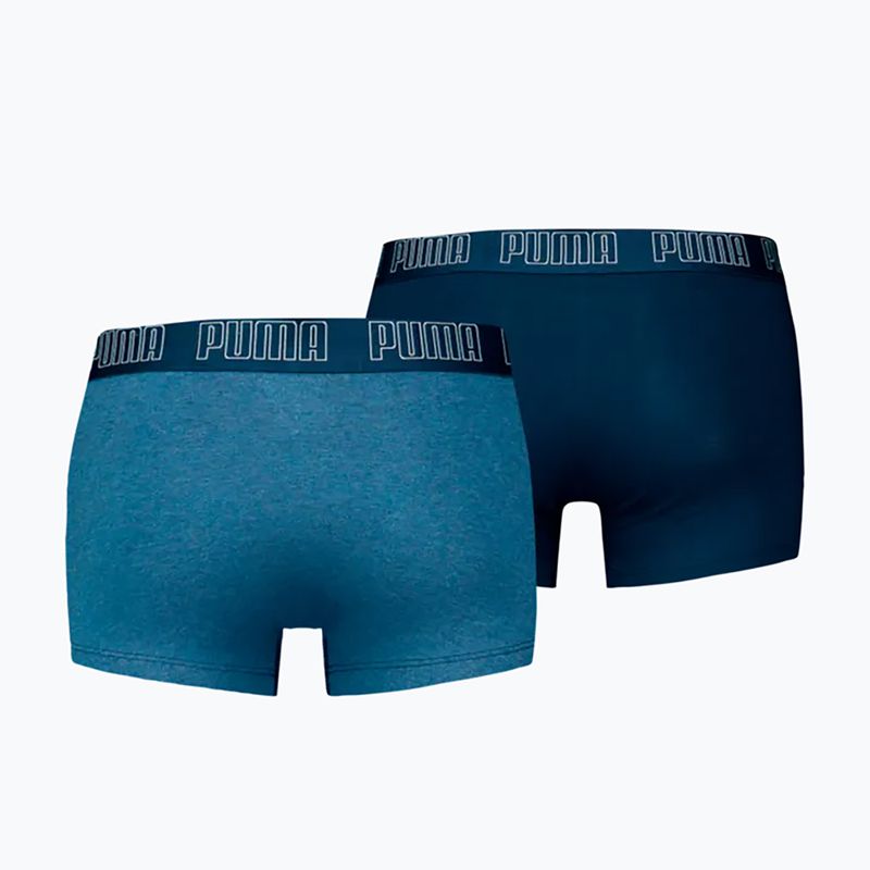Boxer da uomo PUMA Everyday Trunk 2 pairs light blue melange 2