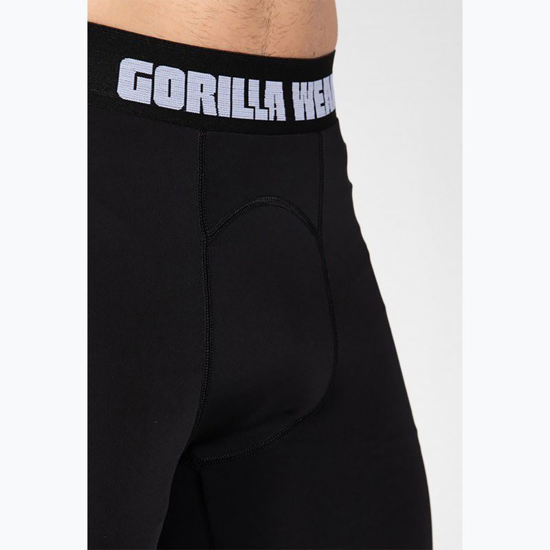 Leggings da allenamento Gorilla Wear Columbus da uomo, nero 7