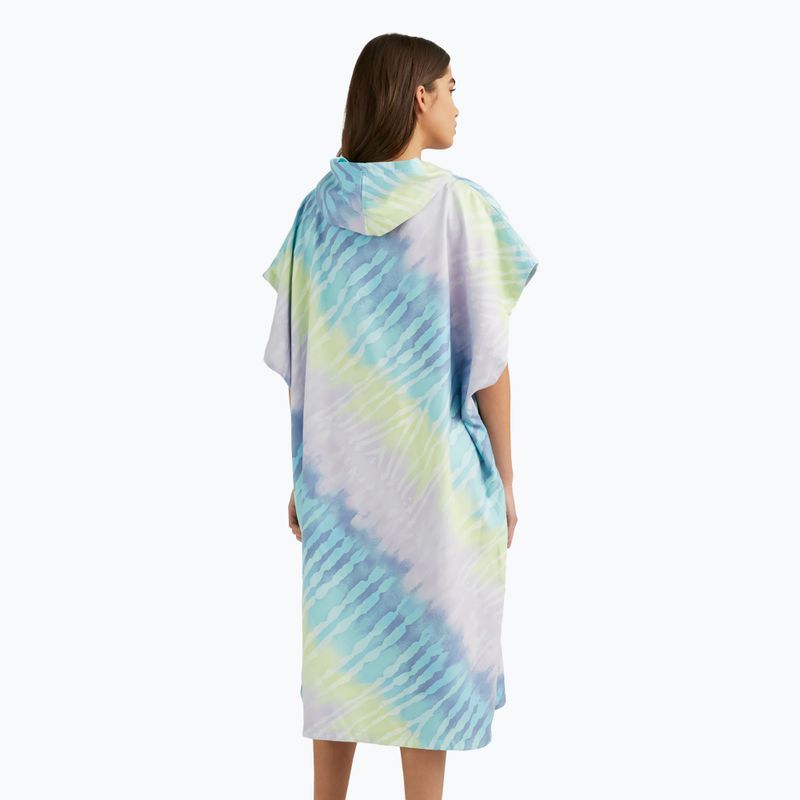 Poncho da donna O'Neill Quick Dry Jack's blu tie dye 4