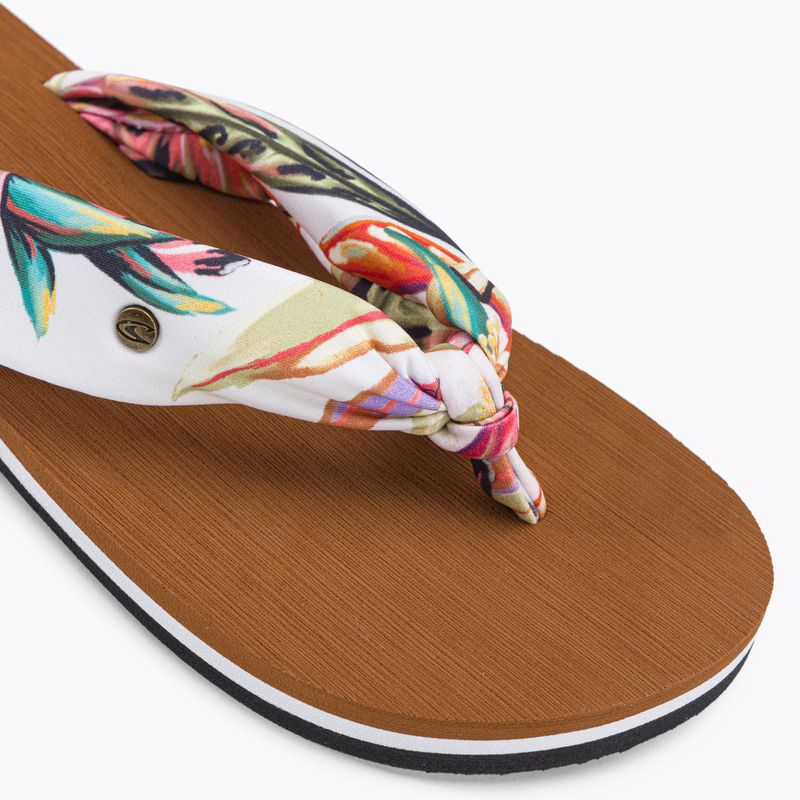 Infradito O'Neill Ditsy Sun Bloom bianco a fiori tropicali da donna 7