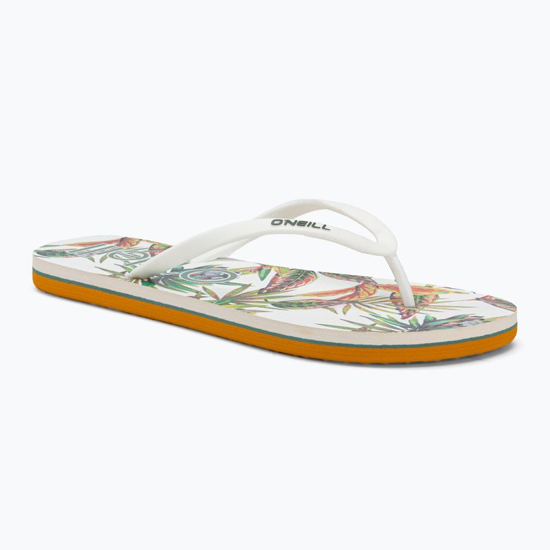 Infradito O'Neill Profile Graphic da donna con fiori tropicali bianchi