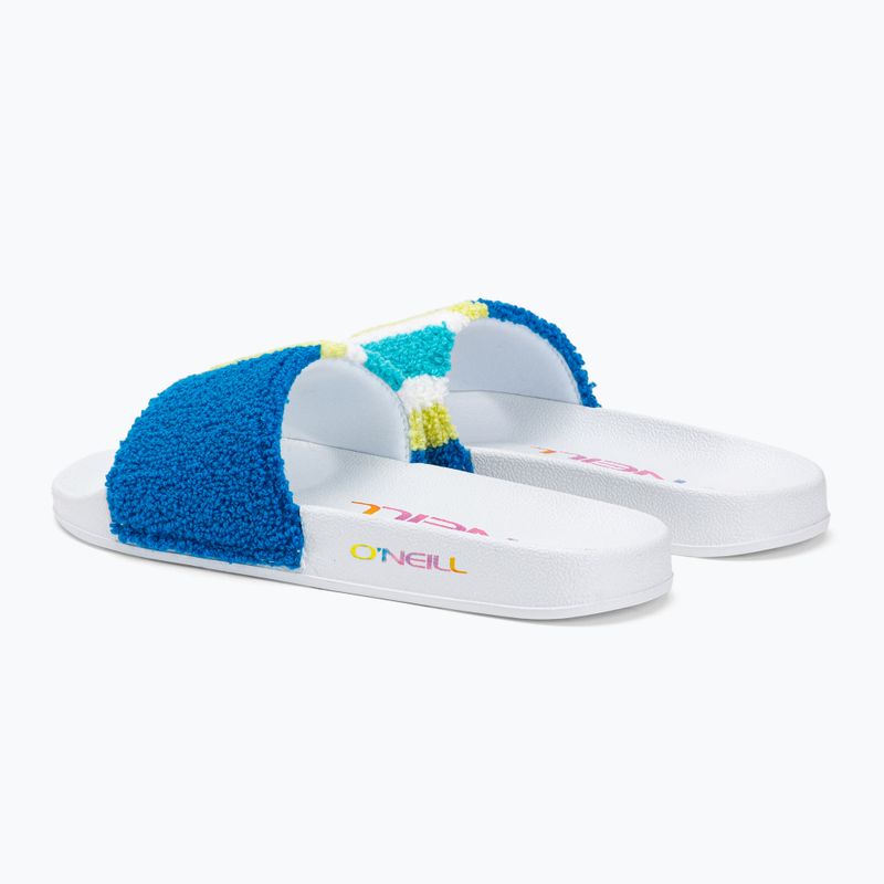 Infradito O'Neill Brights Slides da donna con strisce di asciugamano blu 3