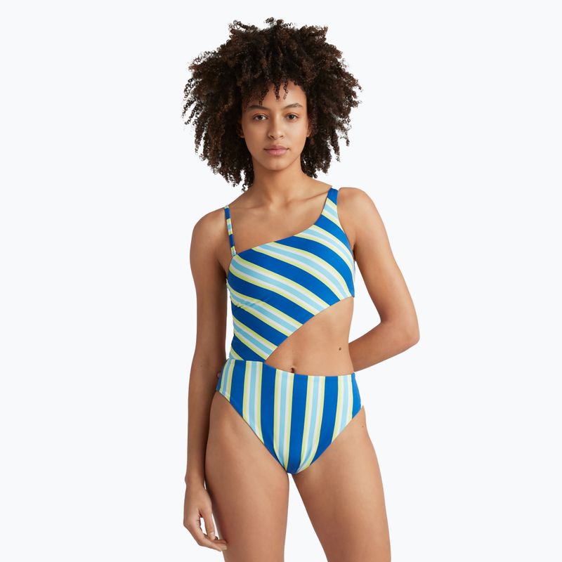 Costume intero donna O'Neill Poppy blue towel stripe 3