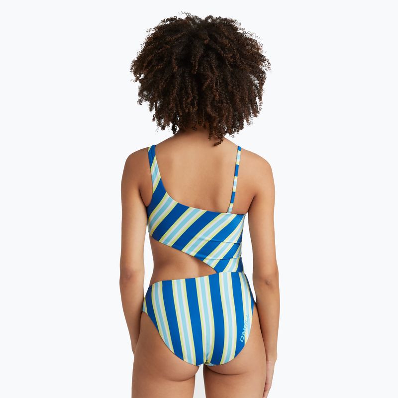 Costume intero donna O'Neill Poppy blue towel stripe 5