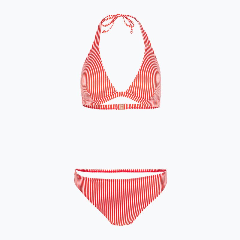 Costume da bagno due pezzi donna O'Neill Marga Cruz Bikini rosso a righe semplici