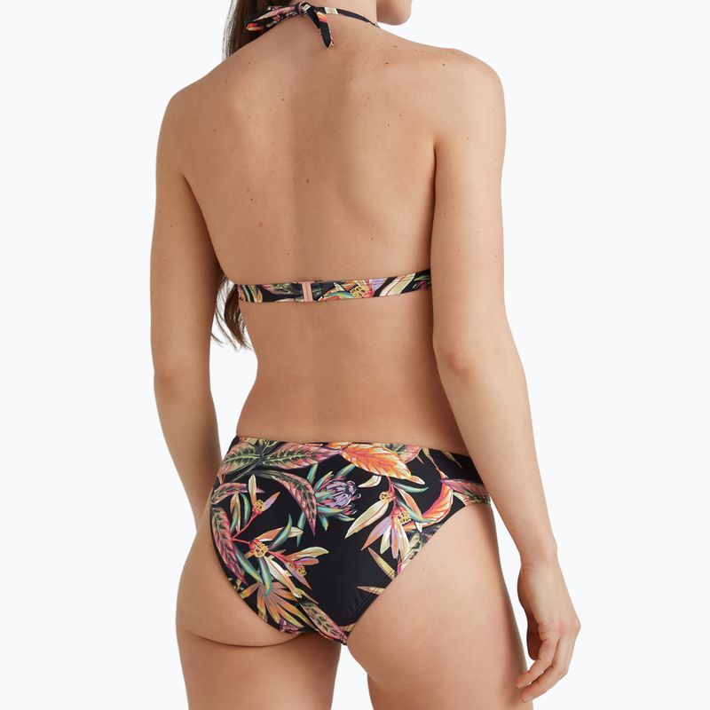 Costume da bagno a due pezzi da donna O'Neill Marga Rita Bikini nero fiore tropicale 4