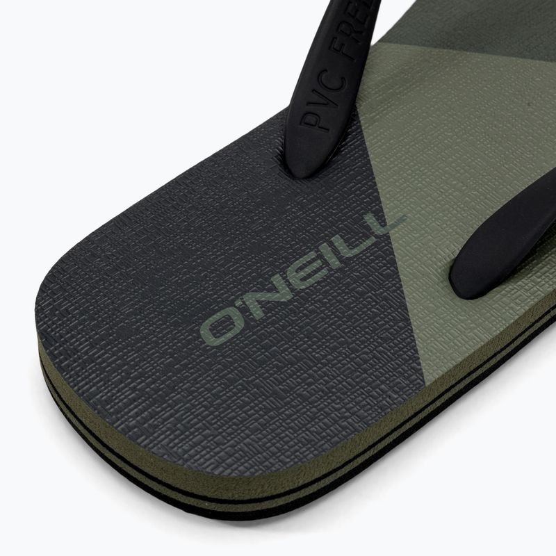 Infradito da uomo O'Neill Profile Color Block verde lichene profondo 8