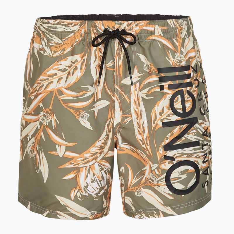 Pantaloncini da bagno O'Neill Cali Floral 16'' deep lichen tonal floral da uomo