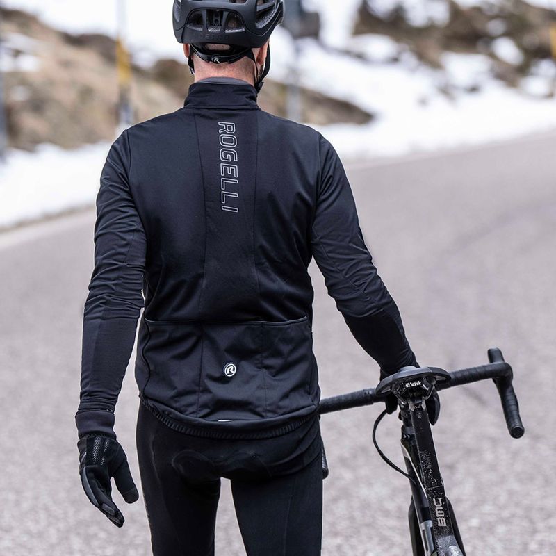 Giacca da bicicletta da uomo Rogelli Essential Winter nero 9