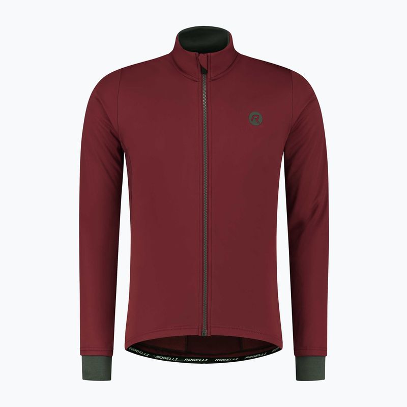 Giacca da ciclismo uomo Rogelli Essential Winter burgundy 3