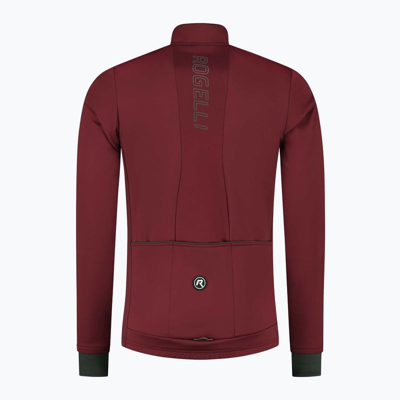 Giacca da ciclismo uomo Rogelli Essential Winter burgundy 4