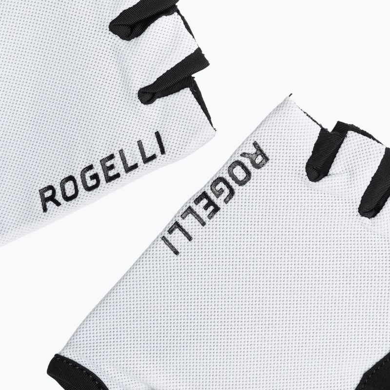 Guanti da ciclismo Rogelli Core bianchi da uomo 4