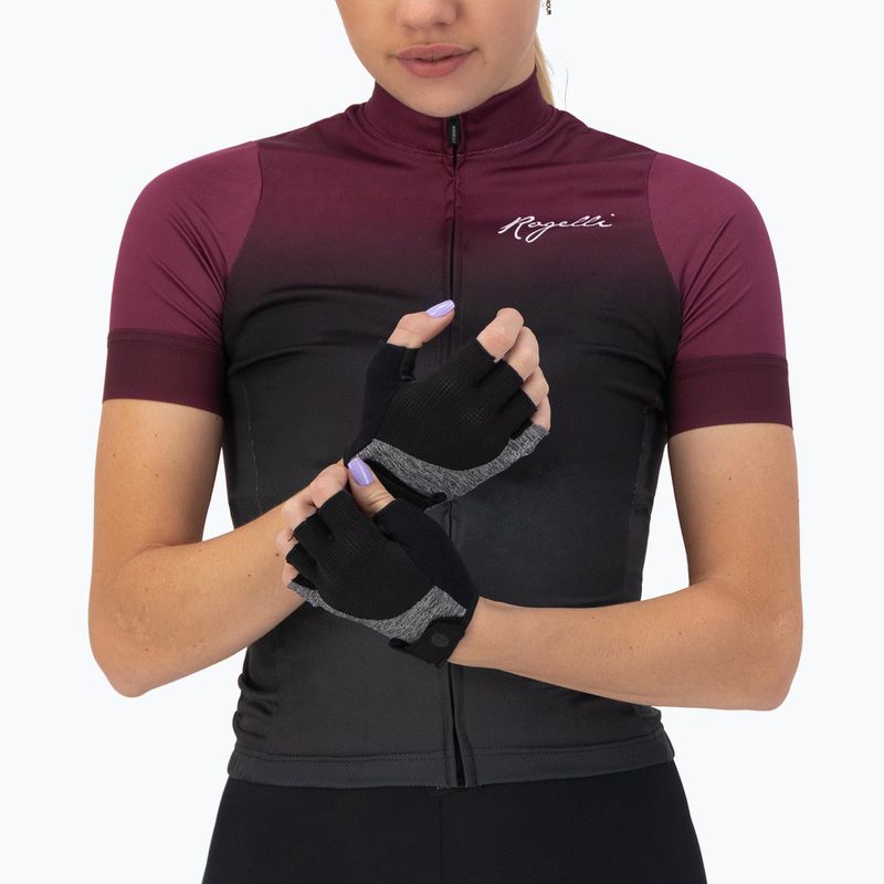 Guanti da ciclismo da donna Rogelli Essential W black/grey 2