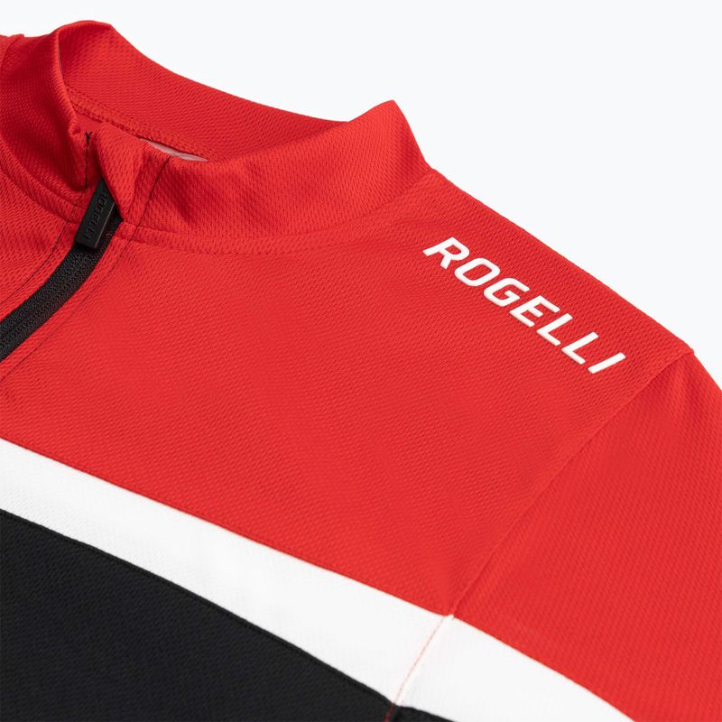 Rogelli maglia ciclismo uomo Course nero/rosso/bianco 5