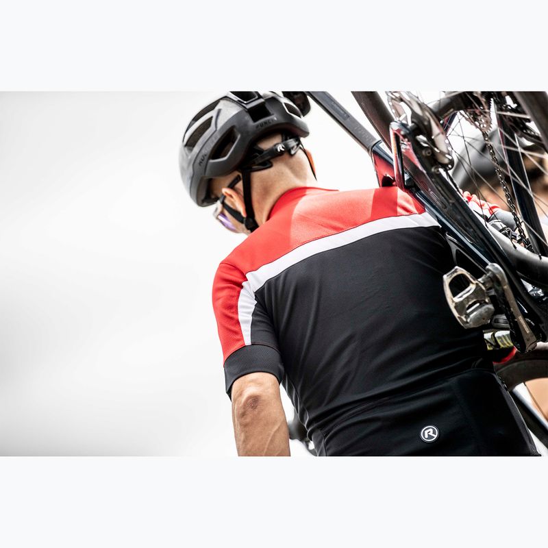 Rogelli maglia ciclismo uomo Course nero/rosso/bianco 9