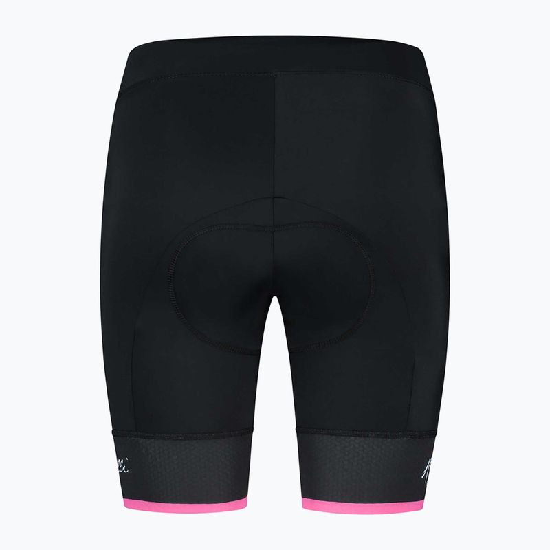 Pantaloncini da ciclismo Rogelli Select II donna nero/rosa 4