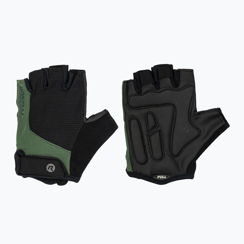 Guanti da ciclismo da uomo Rogelli Essential nero/verde
