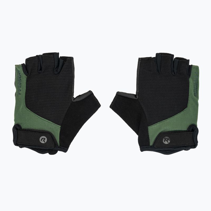 Guanti da ciclismo da uomo Rogelli Essential nero/verde 2