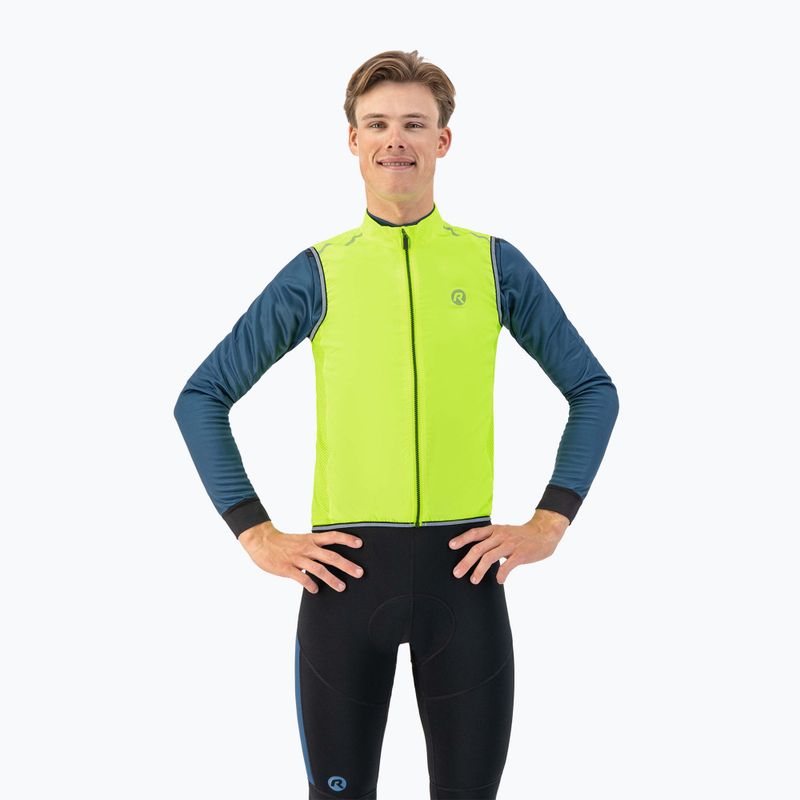 Gilet da ciclismo Rogelli Core fluor da uomo