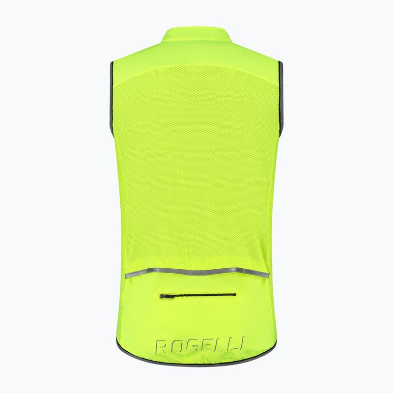 Gilet da ciclismo Rogelli Core fluor da uomo 4