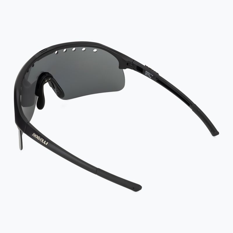 Occhiali da sole Rogelli Ventro Polarized black/smoke platinum revo 3