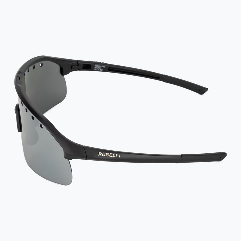 Occhiali da sole Rogelli Ventro Polarized black/smoke platinum revo 5