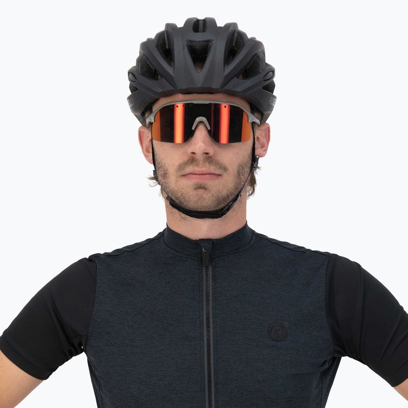 Occhiali da sole Rogelli Ventro Polarized grigio/bordeaux/rosso revo 3