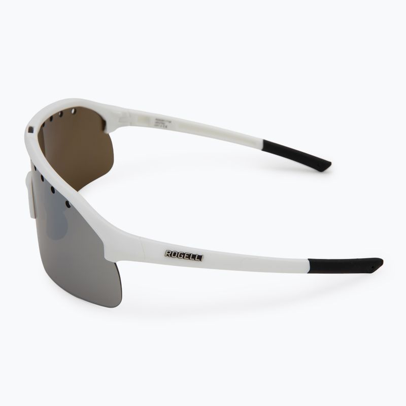 Occhiali da sole Rogelli Ventro Polarized white/taupe/brown platinum revo 5