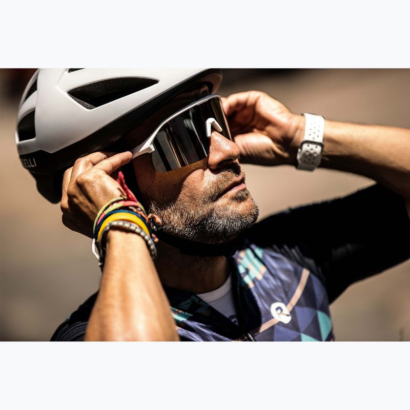 Occhiali da sole Rogelli Ventro Polarized white/taupe/brown platinum revo 4