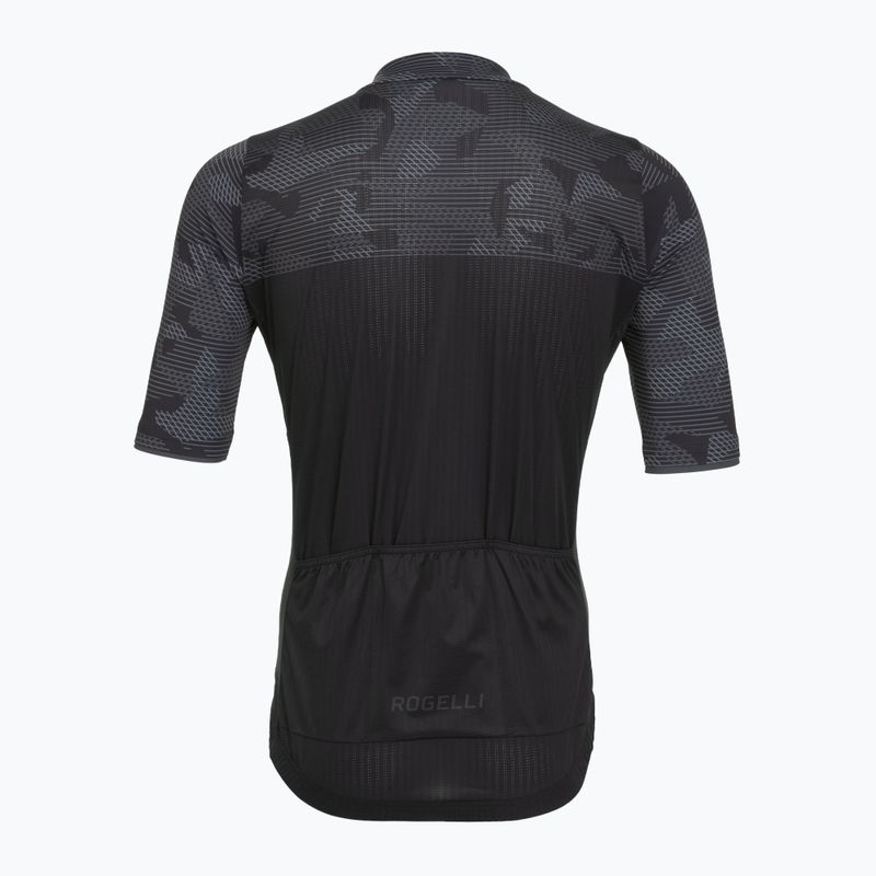 Maglia da ciclismo uomo Rogelli Camo Jersey black/grey 2
