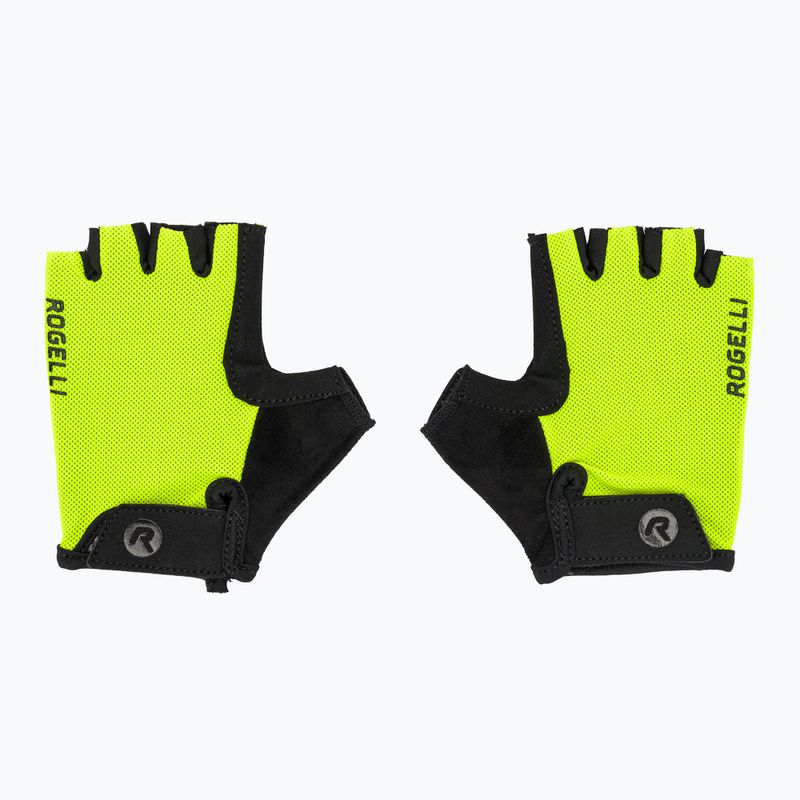 Rogelli Core Jr guanti da ciclismo per bambini giallo fluor 2