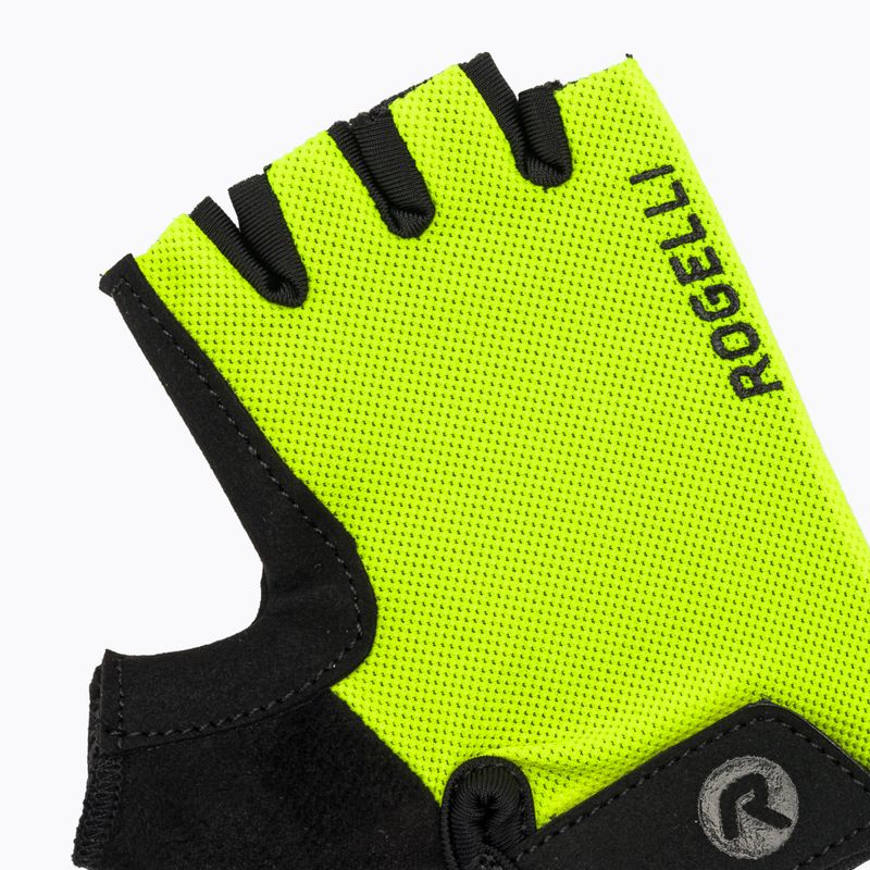 Rogelli Core Jr guanti da ciclismo per bambini giallo fluor 5