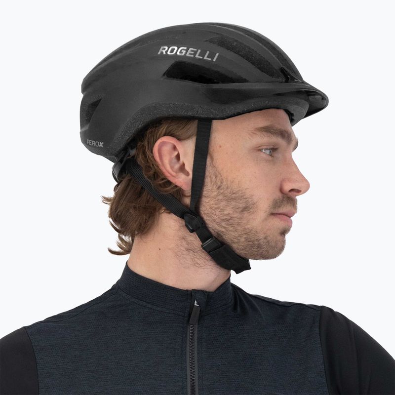 Casco da bicicletta Rogelli Ferox II nero 9