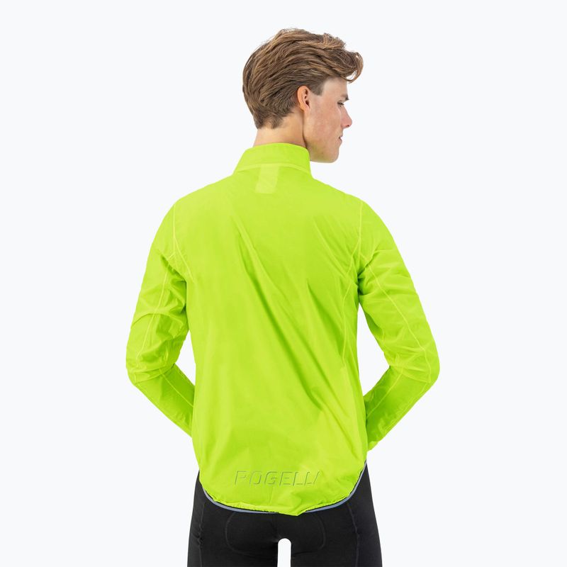 Giacca da ciclismo uomo Rogelli Essential Rain fluorescent yellow 2