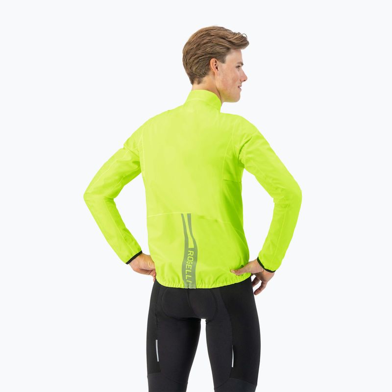Giacca da ciclismo da uomo Rogelli Distance giallo 2