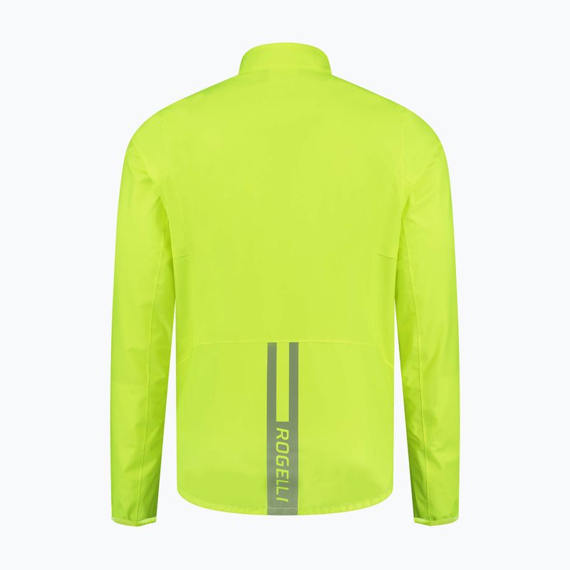 Giacca da ciclismo da uomo Rogelli Distance giallo 4