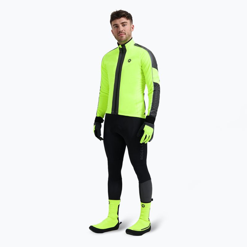 Giacca da ciclismo Rogelli Essential Winter Hi Vis da uomo, giallo 2