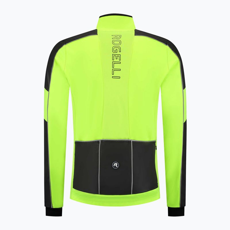 Giacca da ciclismo Rogelli Essential Winter Hi Vis da uomo, giallo 6