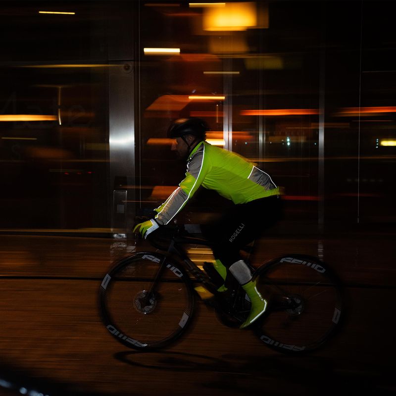 Giacca da ciclismo Rogelli Essential Winter Hi Vis da uomo, giallo 11